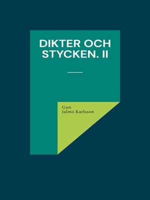 cover image of Dikter och Stycken. II